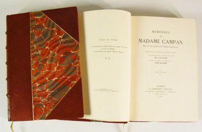CAMPAN (Madame)
Mémoires de Madame Campan...