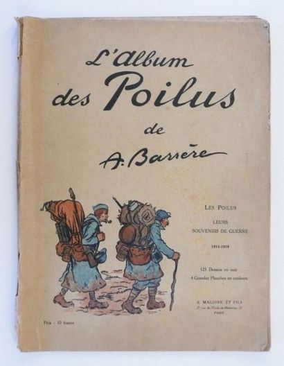 Guerre 1914-1918 - [BARRÈRE (Adrien)]. L'album...