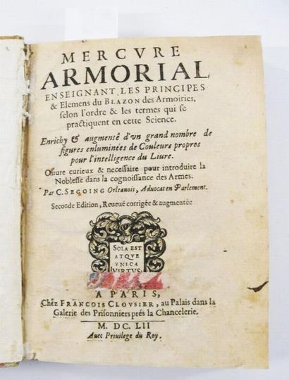 Héraldique - SEGOING
Mercure armorial enseignant...