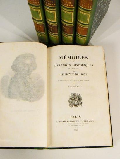 LIGNE (Charles Joseph, Prince de)
Mémoires...
