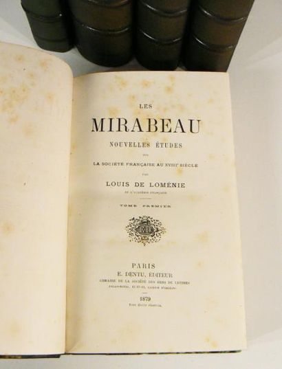 LOMÉNIE (Louis de)
Les Mirabeau, nouvelles...