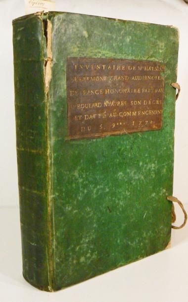 Manuscrit. Inventaire de Mr [Jean-Baptiste]...