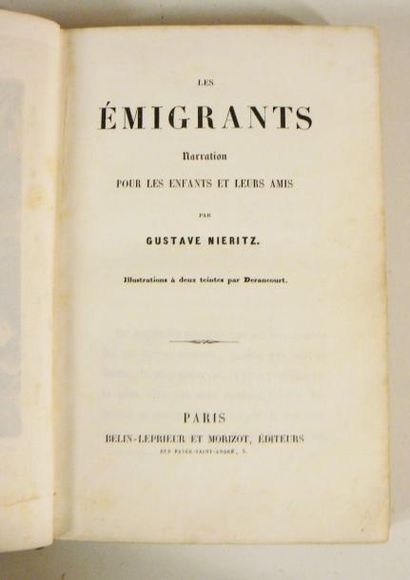 Amérique - NIERITZ (Gustave). Les Emigrants....
