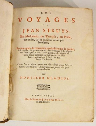 STRUYS (Jean)
Les Voyages de Jean Struys,...