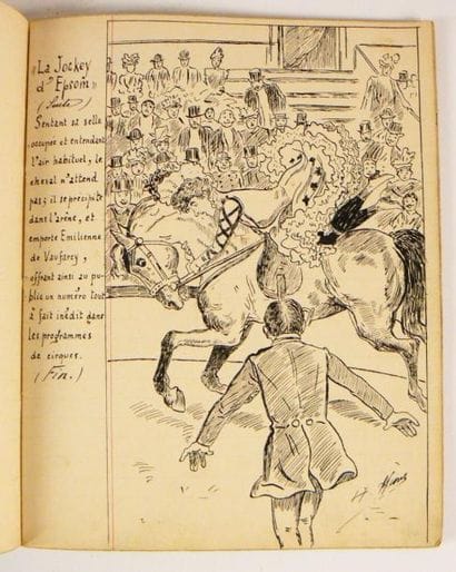 Manuscrit - [MURET (H.)]. Cahier de dessin....