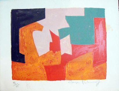 POLIAKOFF (Serge)
Composition orange, noire,...