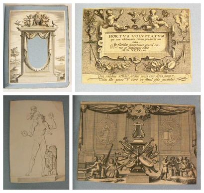 Recueil XVIIe s.. Recueil de 34 gravures...