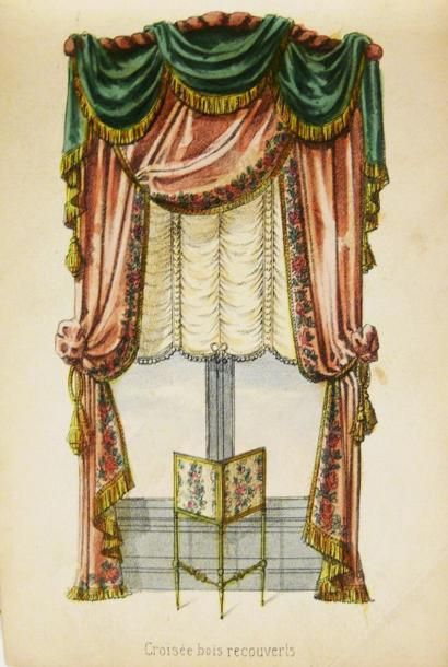 [Tissus]. 60 planches lithographiées et coloriées...