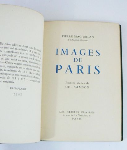 SAMSON (Ch.)
Images de Paris, par Pierre...