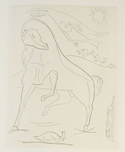 SURVAGE (Léopold) & COCTEAU (Jean)
Pégase....