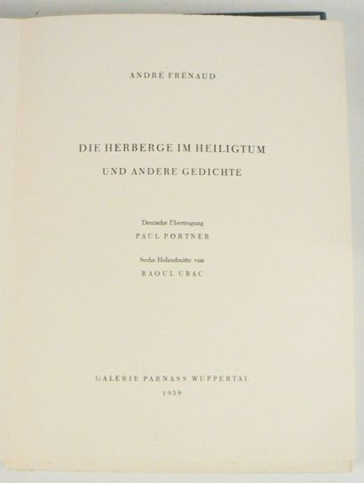 UBAC (Raoul) & FRÉNAUD (André)
Die herberge...