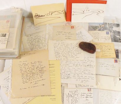 CHAR (René) & RAVAUTE
Correspondance à André...