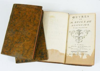 BOILEAU DESPRÉAUX (Nicolas)
Oeuvres. Paris,...