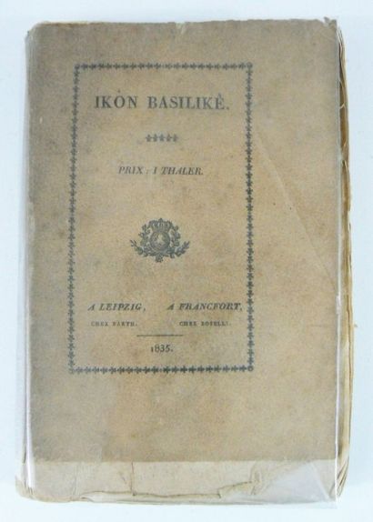 COLLECTIF
Ikôn Basilikê. Leipzig et Francfort,...