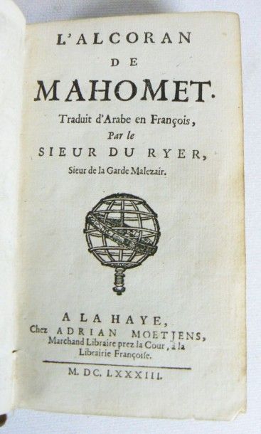CORAN. L'Alcoran de Mahomet. Traduit d'Arabe...