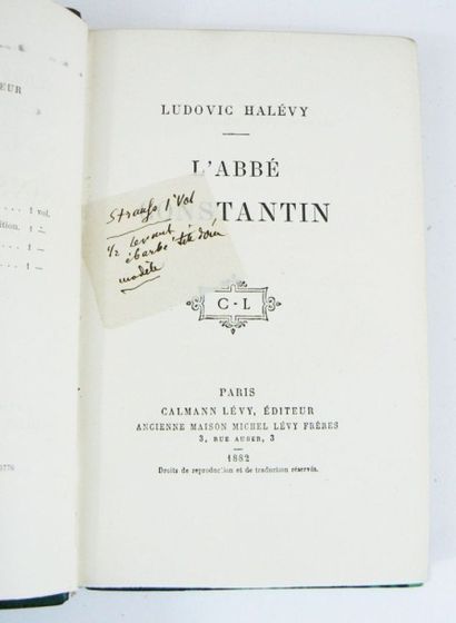 HALEVY (Ludovic)
L'Abbé Constantin. Paris,...