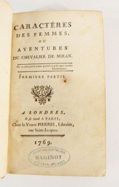 [LESBROS DE LA VERSANE (Louis)]
Caractères...