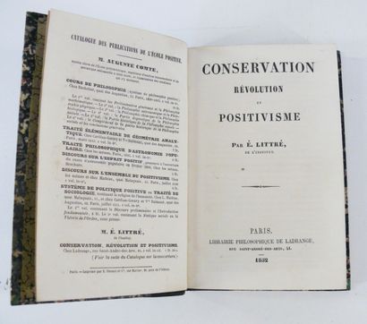 LITTRÉ (Émile)
Conservation, révolution et...