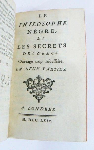 MAILHOL (Gabriel)
Le philosophe nègre et...