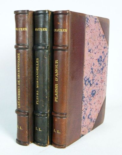 MAURER (Théodore)
Lot de 3 ouvrages reliés...