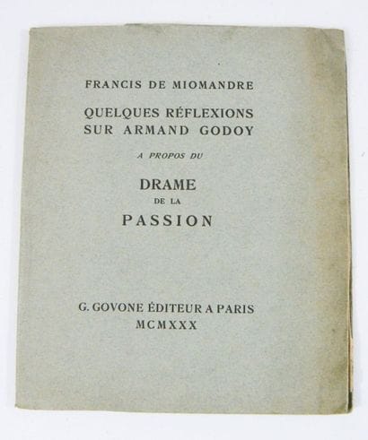 MIOMANDRE (Francis de)
Quelques réflexions...