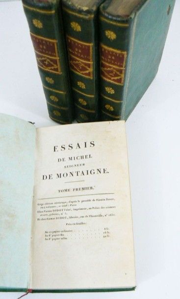 MONTAIGNE (Michel Eyquem de)
Essais. Edition...
