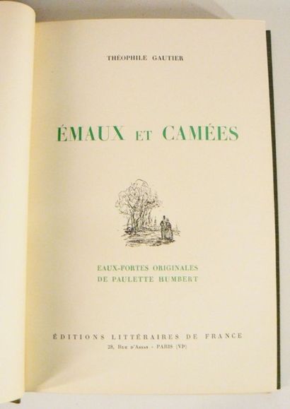 HUMBERT (Paulette) & GAUTIER (Théophile)
Emaux...