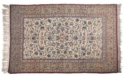 Silk-encrusted NAIN carpet (Iran), Shah period,...