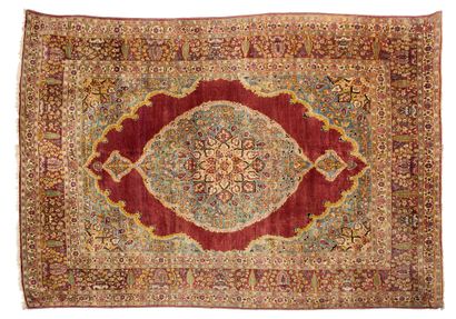 TABRIZ silk carpet (Persia), late 19th century
Dimensions:...