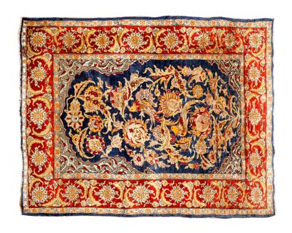HÉRÉKÉ silk carpet (Asia Minor), mid-20th...