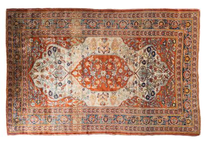 Rare TABRIZ carpet, HADJI-JALILI silk workshop...