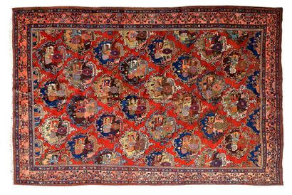 Important and original BIDJAR carpet (Persia),...