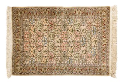 HÉRÉKÉ silk carpet (Asia Minor), mid-20th...