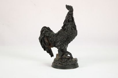 20th century French school. Large patinated...