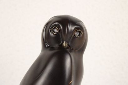 Heavy composite sculpture in imitation bronze...