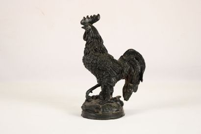 20th century French school. Large patinated...