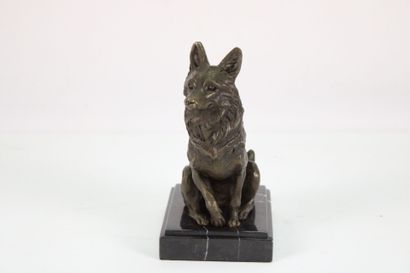 NICK, 20th century school. Dark patina animal...