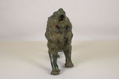 20th century school. Large animal bronze...