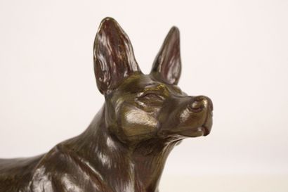 H. PAYEN (1894-1933), after. Reclining dog....