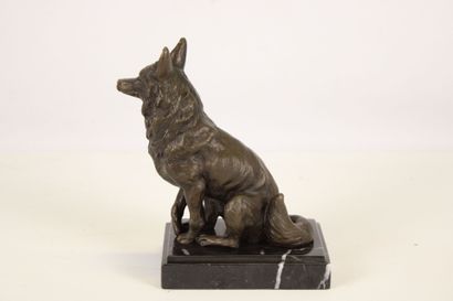 NICK, 20th century school. Dark patina animal...