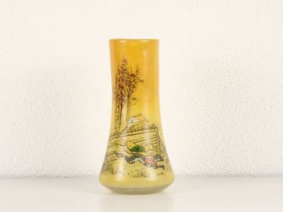 François Théodore LEGRAS (1839-1916). Yellow-orange...