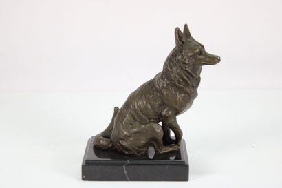 NICK, 20th century school. Dark patina animal...