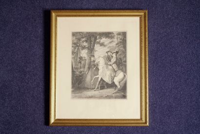 Chambre 201
Réunion de deux gravures encadrée...