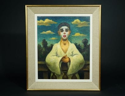Robert HEITZ (1895-1984)
Pierrot
Oil on canvas,...