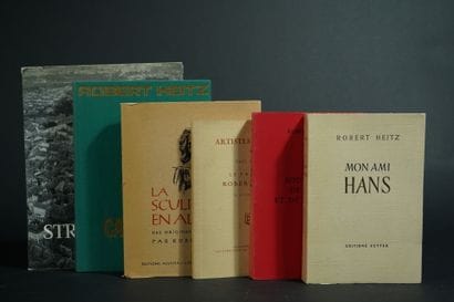 Reunion of 4 books by Robert HEITZ (1895-1984)...