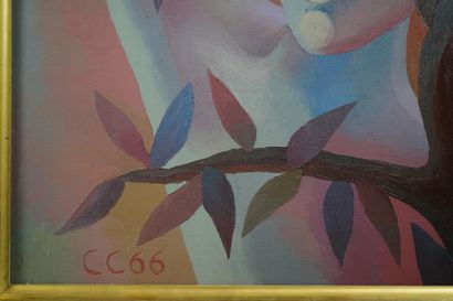 Camille CLAUS (1920-2005)
Self-portrait
Oil...
