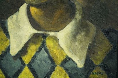 Robert HEITZ (1895-1984)
Portrait of Harlequin
Oil...