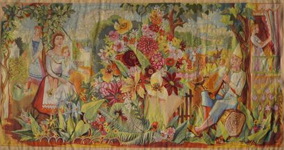 Charles WALCH (1896-1948)
Harlequin playing...