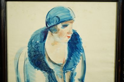 Charles WALCH (1896-1948)
Woman with hat
Watercolor...
