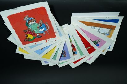 Guy UNTEREINER (1957)
Set of 13 gouaches...